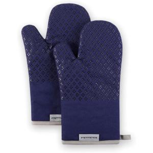 KitchenAid Asteroid Oven Mitt Set, 7″x12.5″, Pistachio Green, 2 Piece(Cobalt Blue)