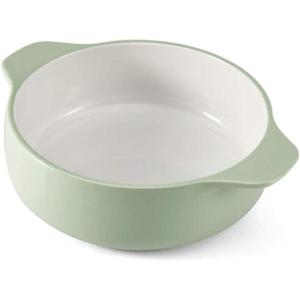 KitchenAid Vitrified Stoneware Round Casserole Baker, 2-Quart, Pistachio(Pistachio)
