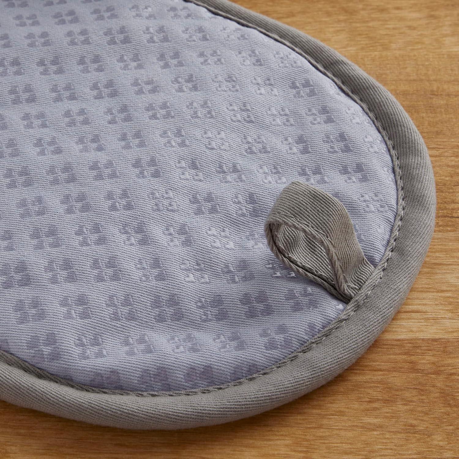 imageKitchenAid Asteroid Pot Holder 2Pack Set Charcoal Grey 65x10Lavender Cream