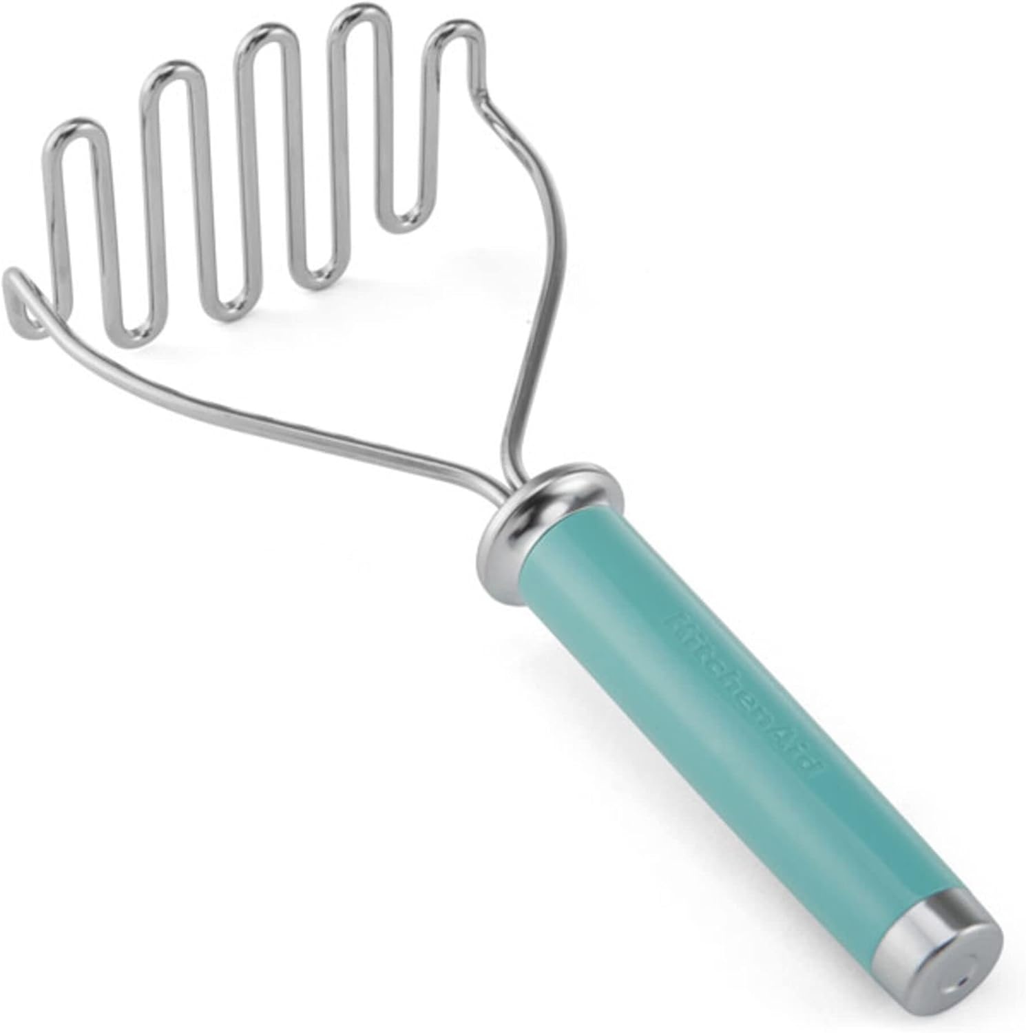 imageKitchenAid Gourmet Stainless Steel Wire Masher 1024Inch BlackAqua Sky