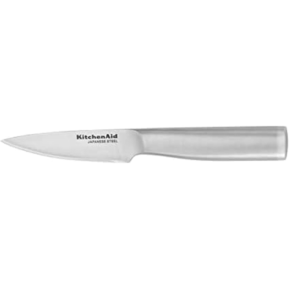 image:imageKitchenAid Gourmet Forged TripleRivet Serrated Bread Knife with CustomFit Blade Cover 8inch Sharp Kitchen Knife Japanese Stainless Steel Blade Black35Inch Serrated Paring Knife