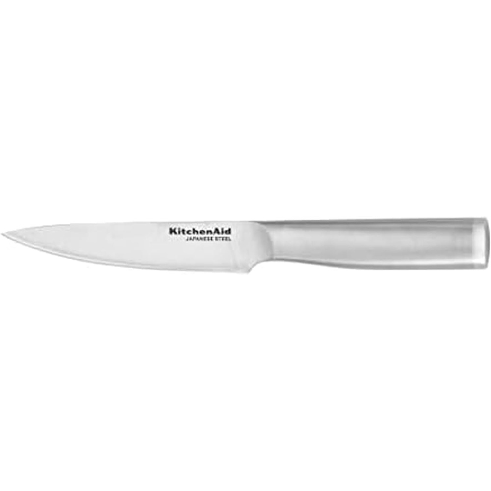 image:imageKitchenAid Gourmet Forged TripleRivet Serrated Bread Knife with CustomFit Blade Cover 8inch Sharp Kitchen Knife Japanese Stainless Steel Blade Black45Inch FineEdge Utilty Knife